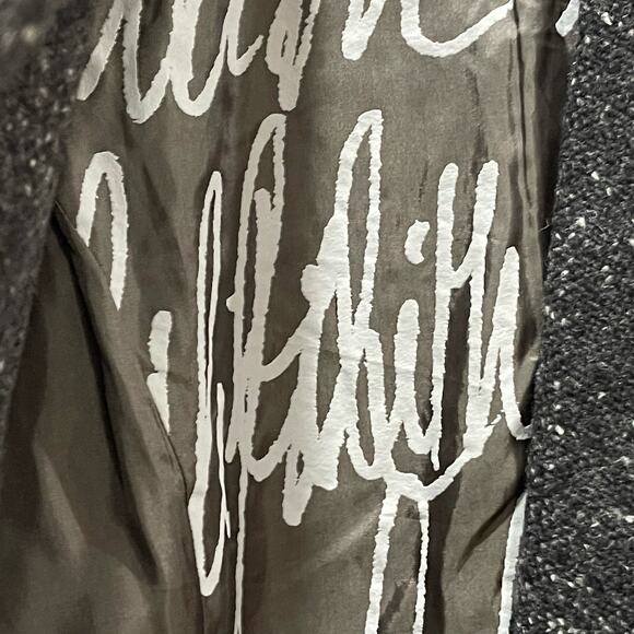 Lilith Gray Wool Blend Open Front Jacket Size Medium 40 - Picture 2 of 6